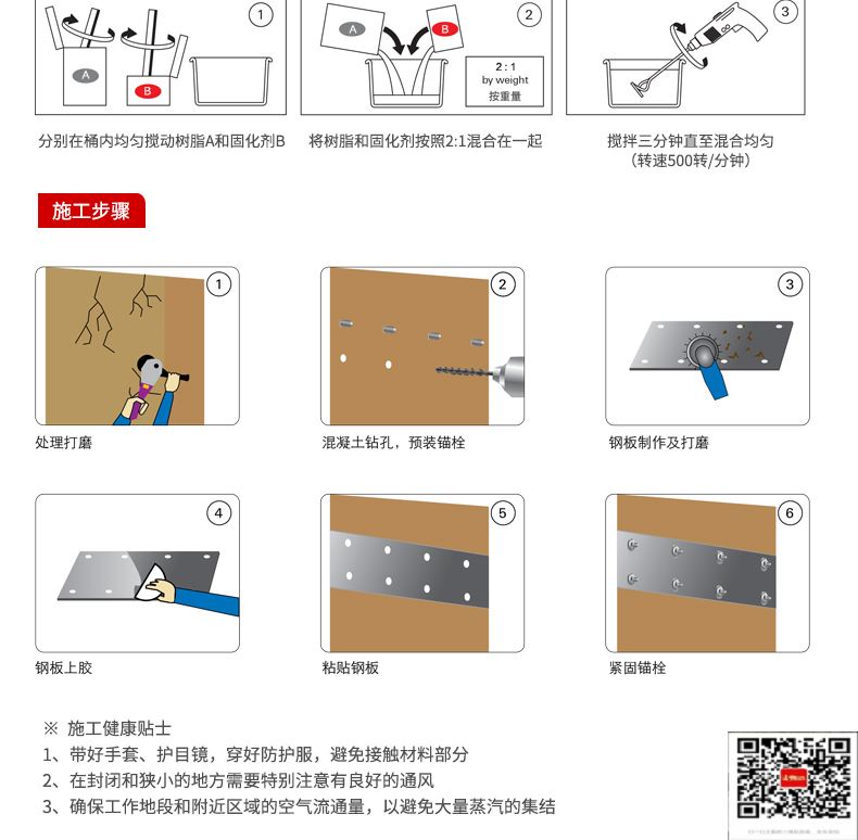 包钢迁西粘钢加固施工过程